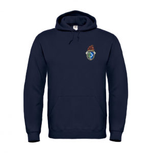 Hoodie Unisex (Navy) inkl. farbigem Stick